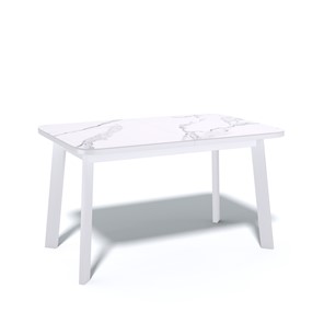 Раздвижной стол AA1200 (белый/керамика мрамор белый) в Южно-Сахалинске