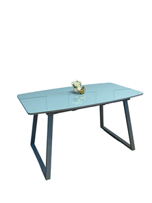 Кухонный стол раздвижной AZ1400 (серый/стекло серое глянец) в Южно-Сахалинске