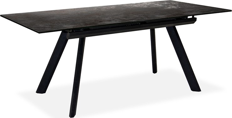 Кухонный раздвижной стол Бордо 2CQ 160х90 (Oxide Nero/Графит) в Южно-Сахалинске - изображение 1