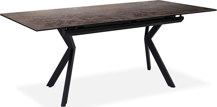 Кухонный раскладной стол Бордо 2CX 160х90 (Oxide Moro/Графит) в Южно-Сахалинске - изображение 1