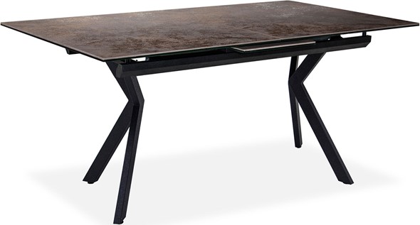 Кухонный раскладной стол Бордо 2CX 160х90 (Oxide Moro/Графит) в Южно-Сахалинске - изображение