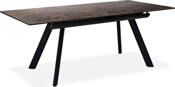Кухонный стол раскладной Бордо 3CQ 180х95 (Oxide Moro/Графит) в Южно-Сахалинске - предосмотр 1