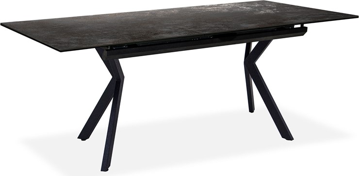 Кухонный раздвижной стол Бордо 3CX 180х95 (Oxide Nero/Графит) в Южно-Сахалинске - изображение 1