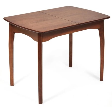 Кухонный стол раздвижной Caterina, бук/мдф, 100+30x70x75, коричневый арт.14122 в Южно-Сахалинске - изображение