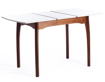 Кухонный раздвижной стол Caterina, бук/мдф, 100+30x70x75, коричневый, белый арт.15856 в Южно-Сахалинске - предосмотр 5