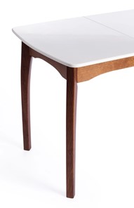 Кухонный раздвижной стол Caterina, бук/мдф, 100+30x70x75, коричневый, белый арт.15856 в Южно-Сахалинске - предосмотр 7