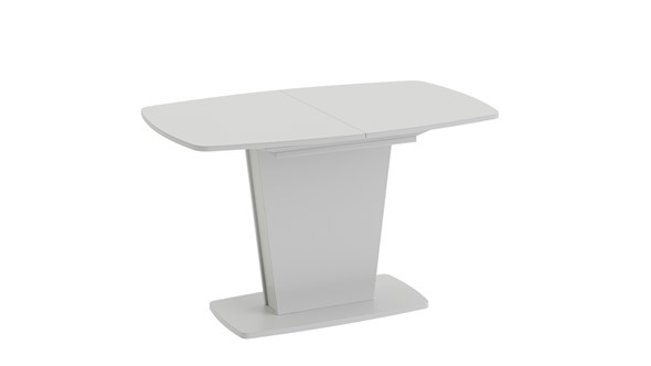 Кухонный раскладной стол Честер тип 2, цвет Белый/Стекло белый глянец в Южно-Сахалинске - изображение