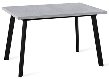 Кухонный стол раздвижной Dikline HB120 Бетон/ножки черные в Южно-Сахалинске - предосмотр