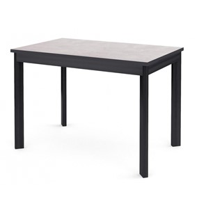Кухонный раскладной стол Dikline L110 Хромикс белый/ножки черные в Южно-Сахалинске - предосмотр
