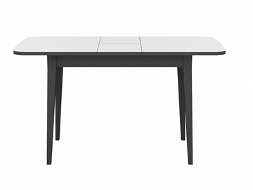 Кухонный стол раскладной Dikline M110 Венге/стекло белое глянец/ножки MM венге в Южно-Сахалинске - предосмотр 3