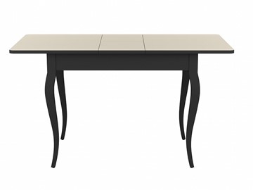 Кухонный стол раздвижной Dikline M110 венге/стекло крем сатин/ножки MC венге в Южно-Сахалинске - предосмотр 1