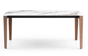 Кухонный раскладной стол DT8843CW (180) белый мрамор  керамика в Южно-Сахалинске - предосмотр