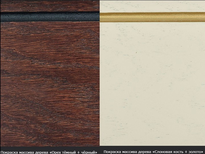 Кухонный стол раскладной Фабрицио-1 исп. Эллипс, Тон 7 Покраска + патина с прорисовкой (на столешнице) в Южно-Сахалинске - изображение 8