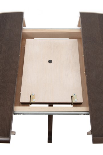 Кухонный стол раздвижной Фабрицио-1 исп. Эллипс, Тон 9 Покраска + патина с прорисовкой (на столешнице) в Южно-Сахалинске - изображение 4