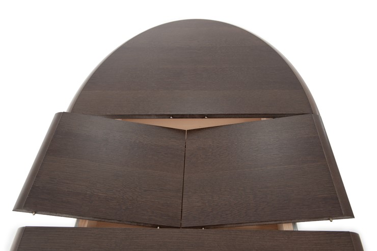 Кухонный стол раздвижной Фабрицио-1 исп. Эллипс, Тон 9 Покраска + патина с прорисовкой (на столешнице) в Южно-Сахалинске - изображение 5