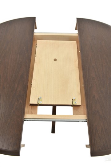 Кухонный раскладной стол Фабрицио-1 исп. Круг 820, Тон 9 (Морилка/Эмаль) в Южно-Сахалинске - изображение 6