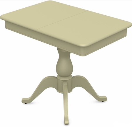 Кухонный раздвижной стол Фабрицио-1 исп. Мини 1100, Тон 10 Покраска + патина с прорисовкой (на столешнице) в Южно-Сахалинске - изображение