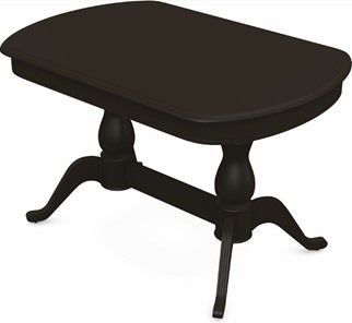 Кухонный раздвижной стол Фабрицио-2 исп. Мыло 1400, Тон 11 Покраска + патина с прорисовкой (на столешнице) в Южно-Сахалинске