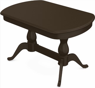 Обеденный раздвижной стол Фабрицио-2 исп. Мыло 1600, Тон 7 Покраска + патина с прорисовкой (на столешнице) в Южно-Сахалинске - предосмотр