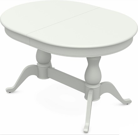 Кухонный стол раздвижной Фабрицио-2 исп. Овал 1200, Тон 9 Покраска + патина с прорисовкой (на столешнице) в Южно-Сахалинске - изображение
