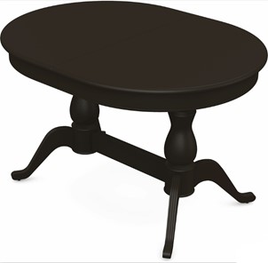 Кухонный раздвижной стол Фабрицио-2 исп. Овал 1600, Тон 11 Покраска + патина с прорисовкой (на столешнице) в Южно-Сахалинске