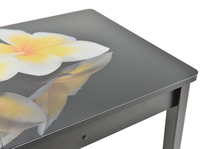 Кухонный стол раздвижной Гамбург исп. 1, ноги метал. крашеные №23 (Exclusive h041/белый) в Южно-Сахалинске - изображение 10