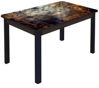 Обеденный раздвижной стол Гамбург исп. 1, ноги метал. крашеные №23 (Exclusive h103/венге) в Южно-Сахалинске