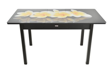 Кухонный раскладной стол Гамбург исп. 1, ноги метал. крашеные №23 (Exclusive h191/черный) в Южно-Сахалинске - предосмотр 8