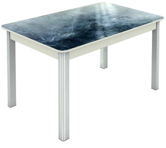 Кухонный стол раскладной Гамбург исп. 2, ноги метал. крашеные №23 (Exclusive h158/белый) в Южно-Сахалинске