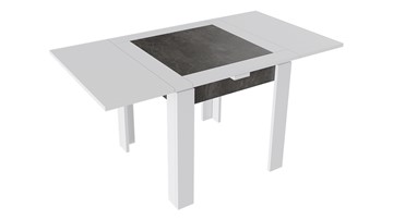 Кухонный стол раскладной Хьюстон тип 3 (Белый/Ателье темный) в Южно-Сахалинске - предосмотр 1