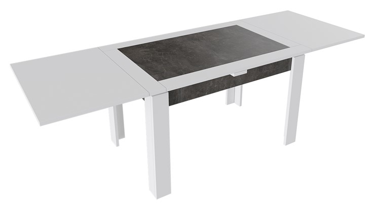Раздвижной стол Хьюстон тип 4 (Белый/Ателье темный) в Южно-Сахалинске - изображение 1