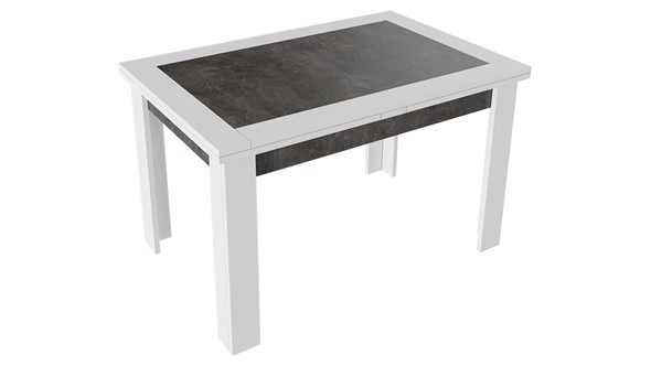 Раздвижной стол Хьюстон тип 4 (Белый/Ателье темный) в Южно-Сахалинске - изображение