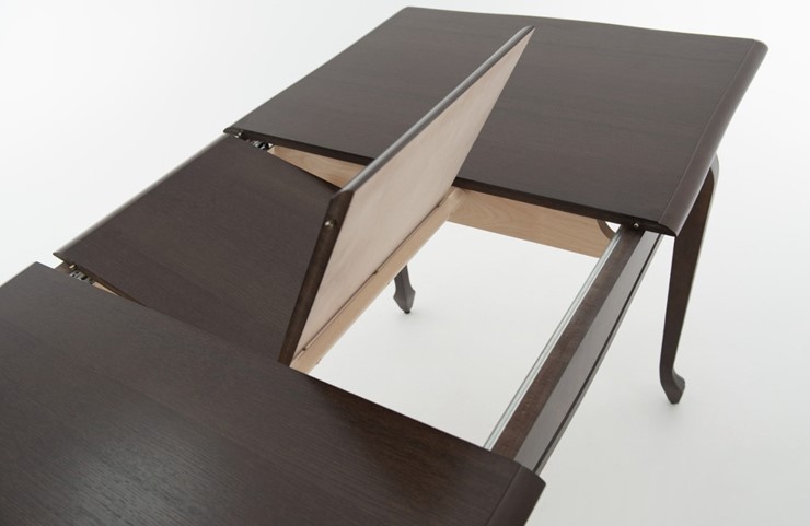 Кухонный раскладной стол Кабриоль 1200х800, тон 12 (Морилка/Эмаль) в Южно-Сахалинске - изображение 5