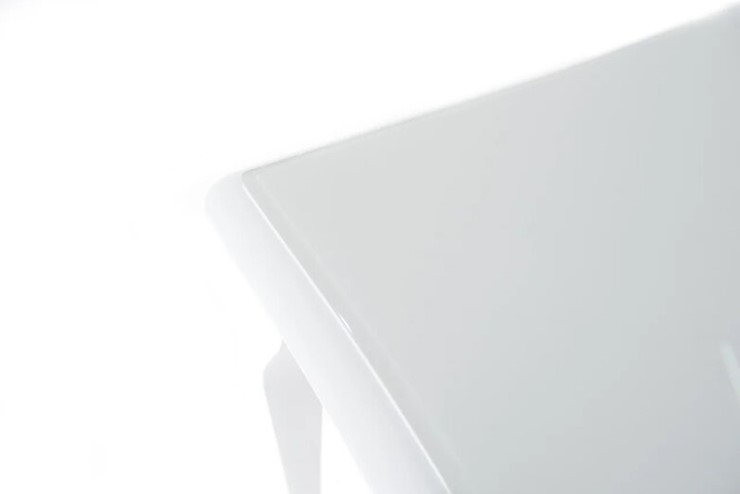 Кухонный раздвижной стол Кабриоль GLASS 1200х800, (Тон 9 - Эмаль белая + Белое стекло) в Южно-Сахалинске - изображение 6