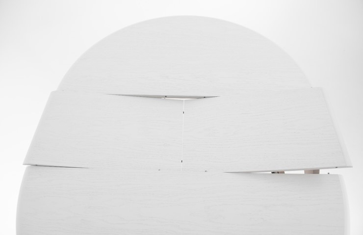 Стол раздвижной Кабриоль исп. Круг 1250, тон 4 (Морилка/Эмаль) в Южно-Сахалинске - изображение 3