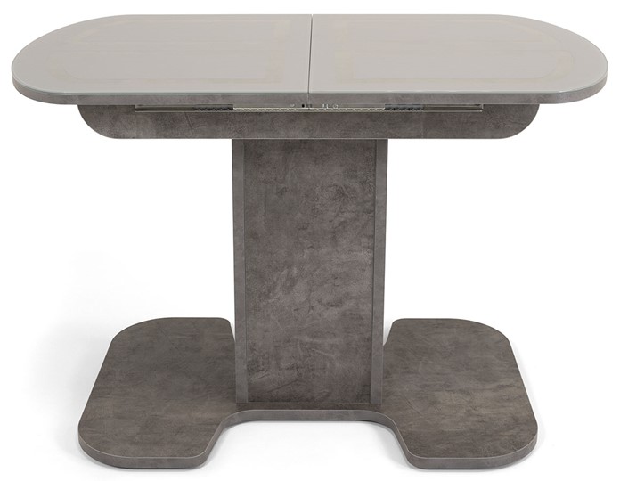 Стол раздвижной Киото-1 (ноги серый камень, серебро/серый камень) в Южно-Сахалинске - изображение 1