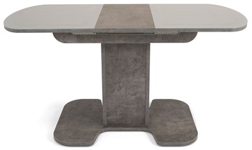 Стол раздвижной Киото-1 (ноги серый камень, серебро/серый камень) в Южно-Сахалинске - предосмотр 3