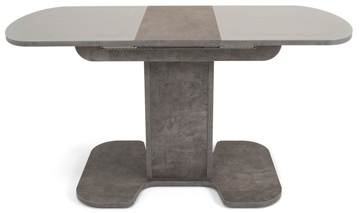 Стол раздвижной Киото-1 (ноги серый камень, серебро/серый камень) в Южно-Сахалинске - изображение 3