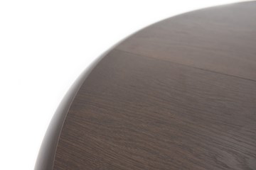 Кухонный стол раскладной Леонардо-1 исп. Круг 1000, тон 10 Покраска + патина с прорисовкой (на столешнице) в Южно-Сахалинске - предосмотр 9