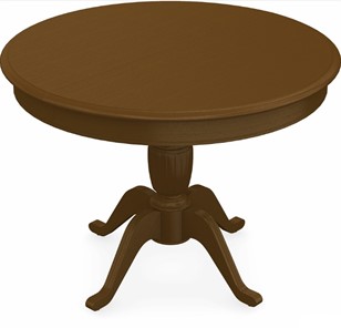 Стол раздвижной Леонардо-1 исп. Круг 1000, тон 2 Покраска + патина с прорисовкой (на столешнице) в Южно-Сахалинске