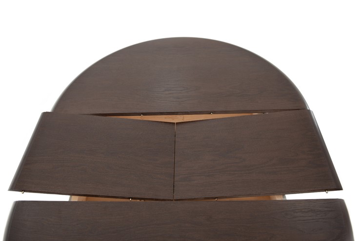 Обеденный раздвижной стол Леонардо-1 исп. Круг 1000, тон 5 Покраска + патина с прорисовкой (на столешнице) в Южно-Сахалинске - изображение 5