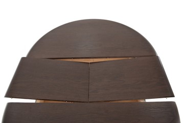 Кухонный стол раздвижной Леонардо-1 исп. Круг 1000, тон 5 Покраска + патина (в местах фрезеровки) в Южно-Сахалинске - предосмотр 5