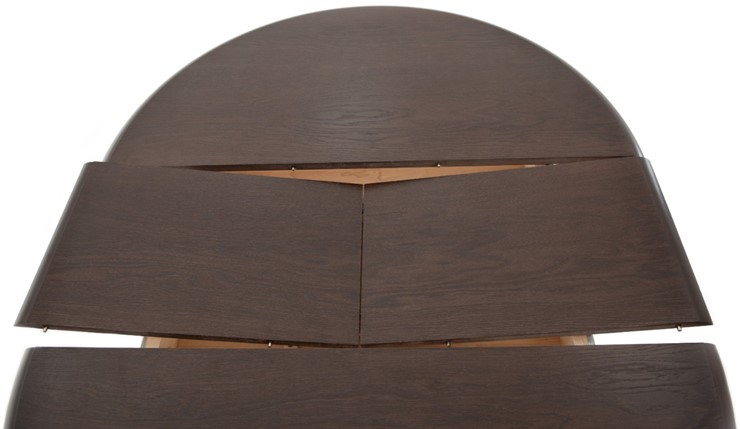 Стол раздвижной Леонардо-1 исп. Круг 900, тон 2 (Морилка/Эмаль) в Южно-Сахалинске - изображение 5