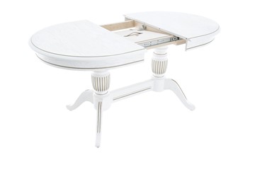 Кухонный раздвижной стол Леонардо-2 исп. Овал, тон 4 (Морилка/Эмаль) в Южно-Сахалинске - предосмотр 1