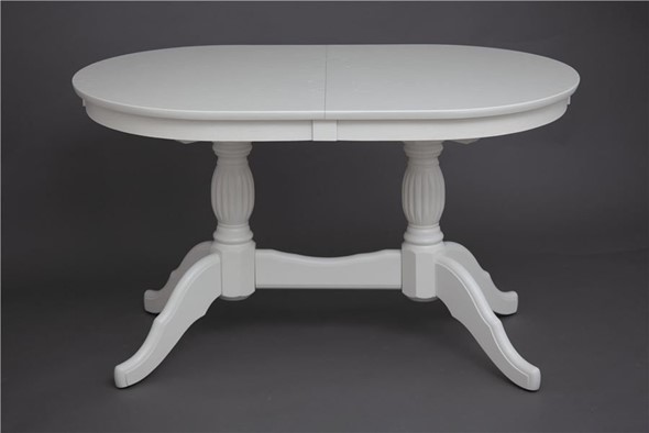 Кухонный стол раскладной Лилия-1300 (слоновая кость) 78,5x82x130+35 в Южно-Сахалинске - изображение