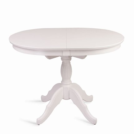 Стол раздвижной Лилия (белая эмаль) 78,5x82x110+35 в Южно-Сахалинске - изображение