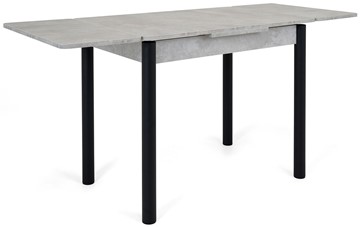 Кухонный стол раздвижной Милан-2 EVO, ноги черные, светлый цемент в Южно-Сахалинске - предосмотр 3