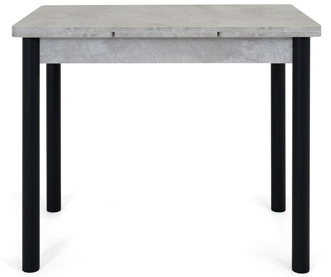 Кухонный стол раздвижной Милан-2 EVO, ноги черные, светлый цемент в Южно-Сахалинске - изображение 5