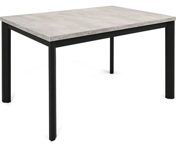 Кухонный стол раздвижной Нагано-1L (ноги черные, светлый цемент) в Южно-Сахалинске - предосмотр