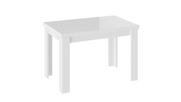 Мини-стол на кухню Норман тип 1, цвет Белый/Стекло белый глянец в Южно-Сахалинске